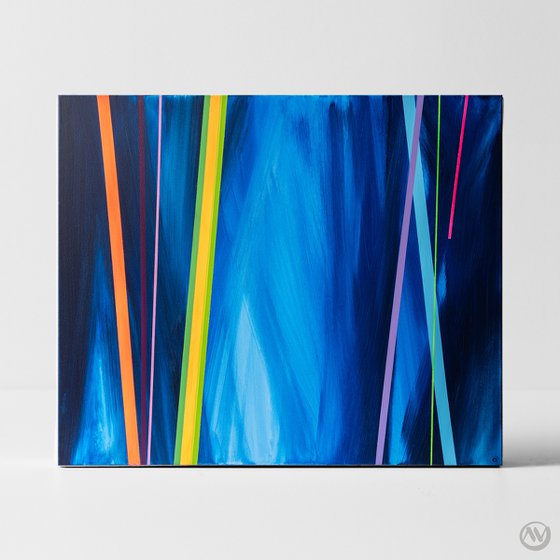 Abstract Spectrum in Blue 4 (AV Art)