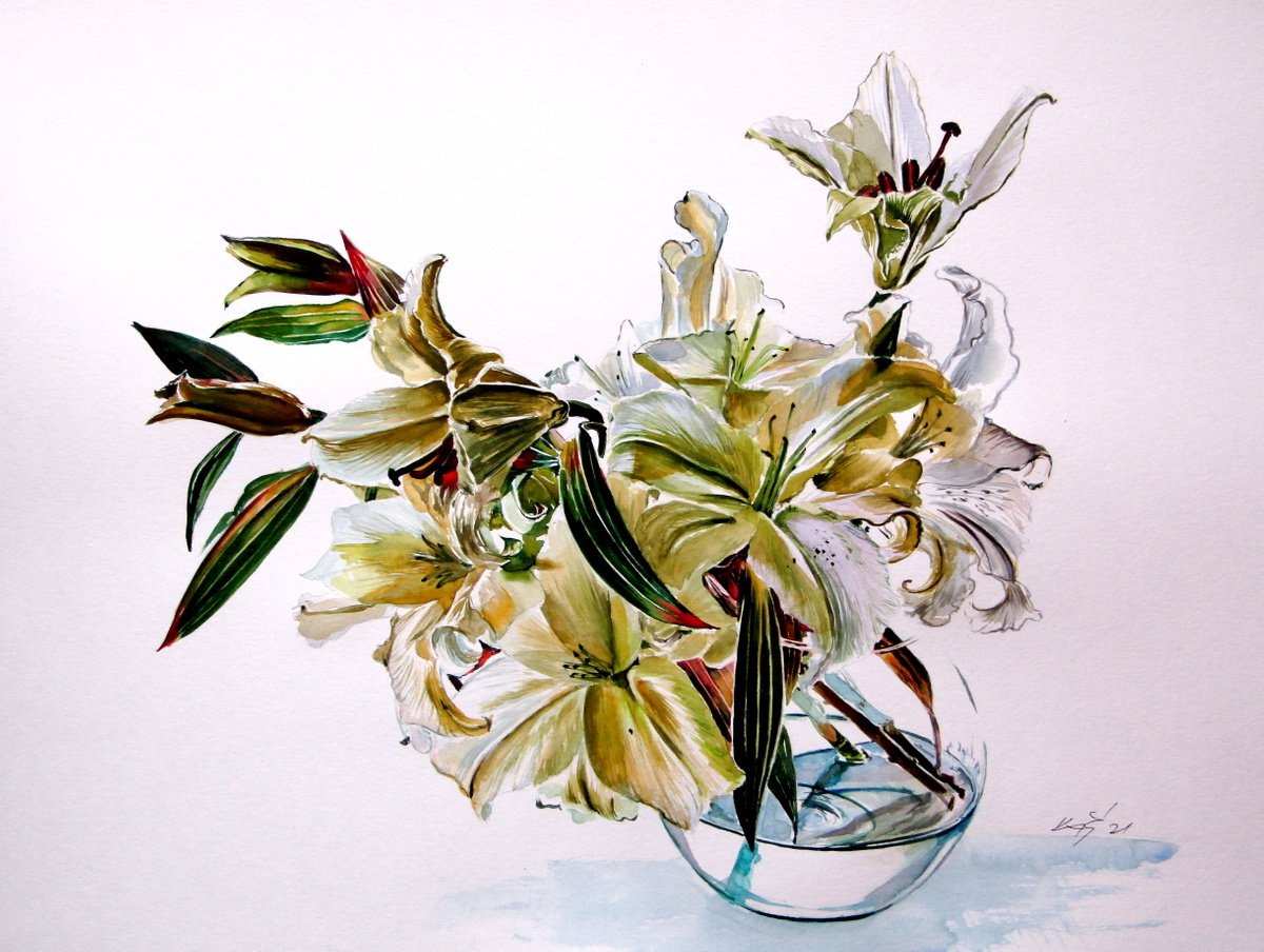 Bouquet of lily /Casa Blanca by Kovacs Anna Brigitta