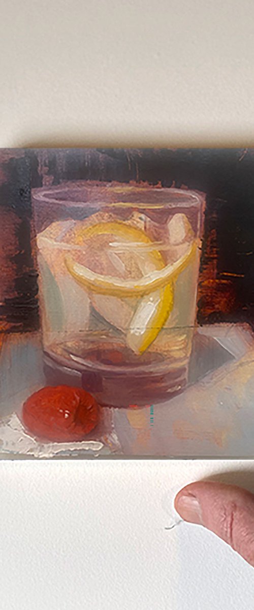 Twist of Lemon On The Rock by Dennis Crayon