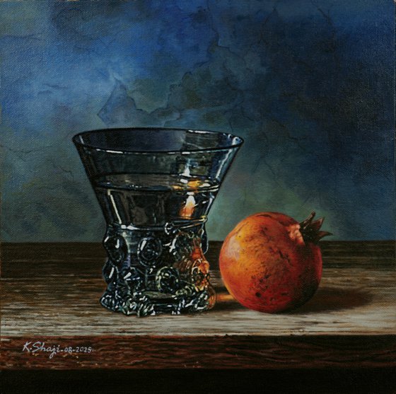 Glass an Pomegranate