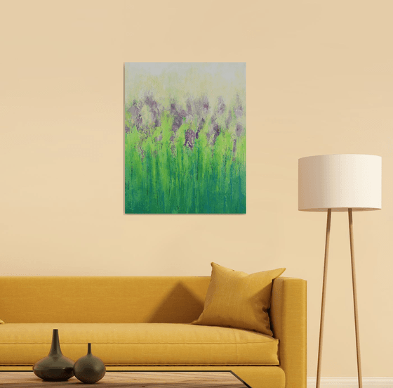 Lavender Blooms - Vibrant Colorful Abstract Flowers