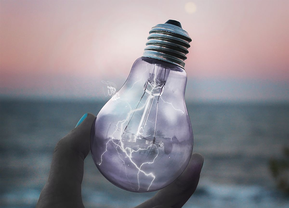 Lightning Bulb by Vanessa Stefanova