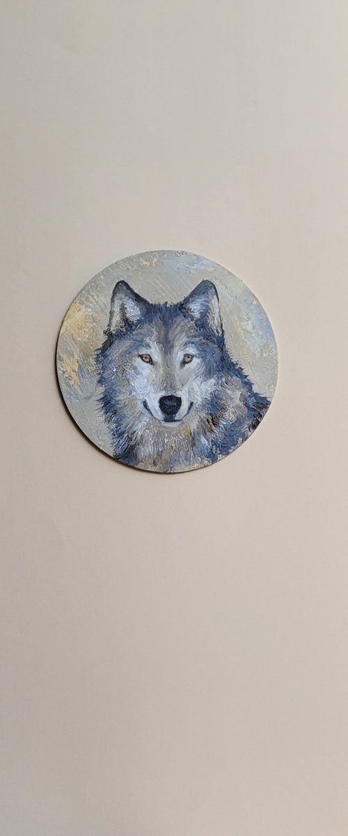 Portrait of a wolf by Lisa Braun