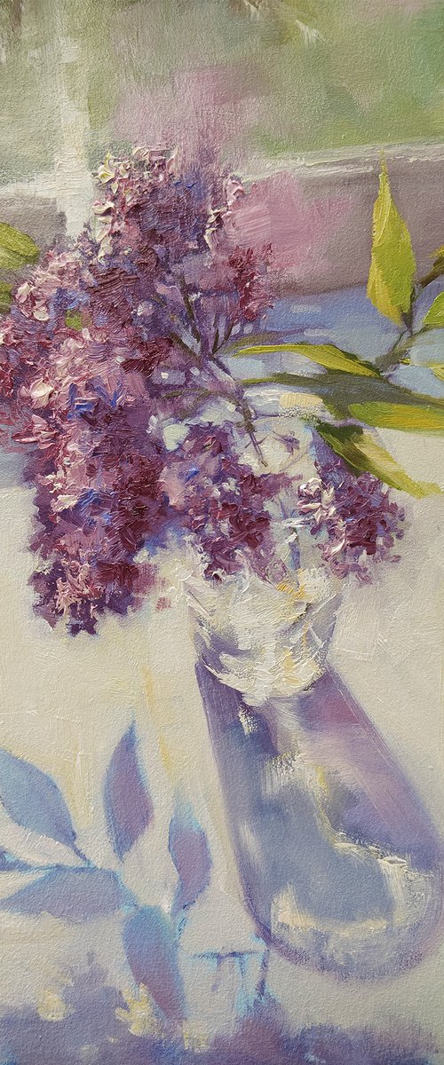 LIlac on the Window by Irina Sergeyeva