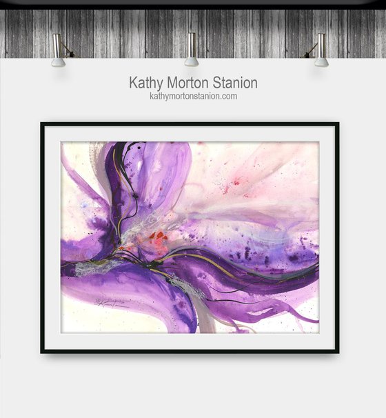 Blooming Wonder - Abstract Floral Painting  by Kathy Morton Stanion