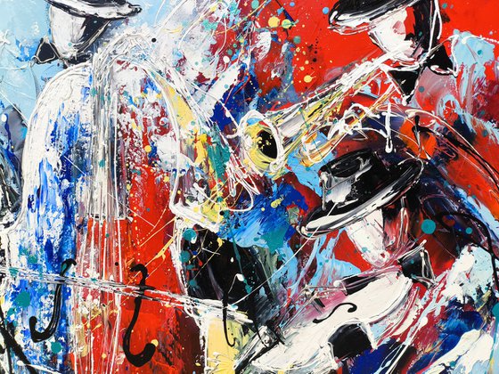 Jazz Band on Canvas