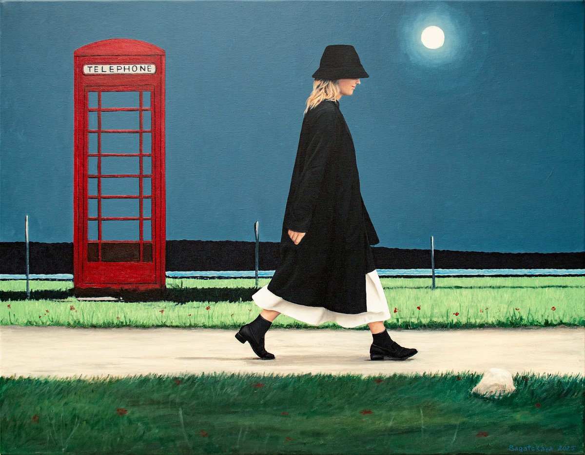 Photorealistic Portrait Acrylic Painting By Nataliya Bagatskaya, 35 X 28", 404. Exit Not Found, Original Artwork