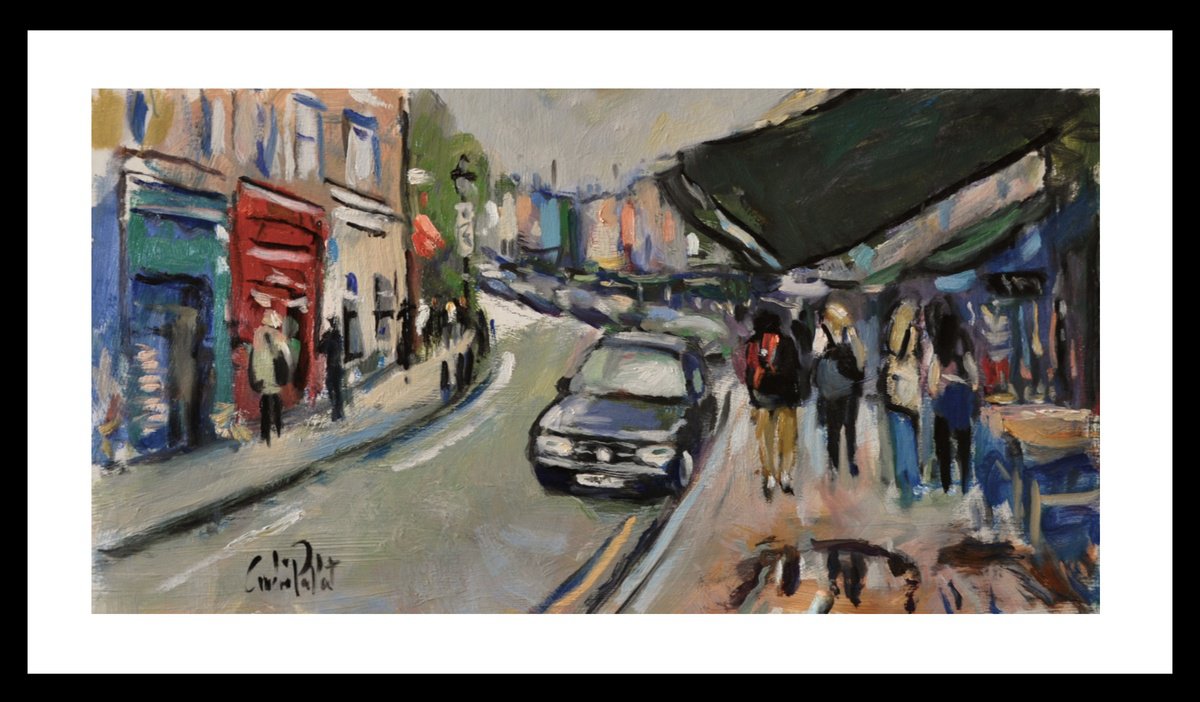 Shopping In Portobello By Andre Pallat, 29 X 17, Artwork For Sale On Artfinder