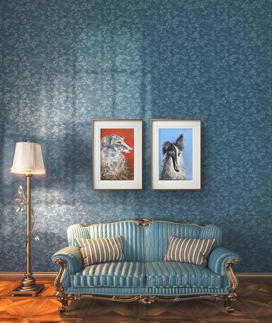 Dogs Portraits Soft Pastel