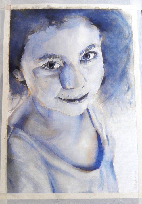 Child Girl Head Portrait | Young Woman Face by Ricardo Machado