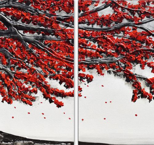 Bountiful Red Tree by Amanda Dagg