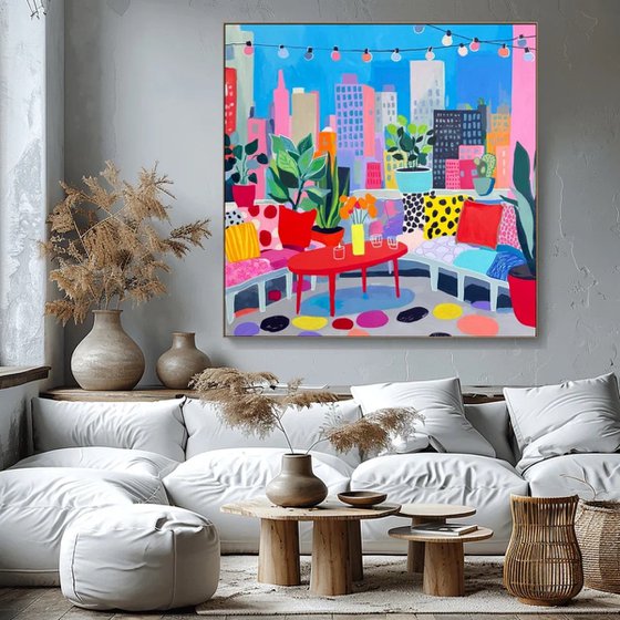 Urban Rooftop Garden