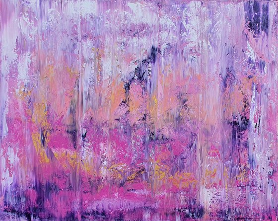 Purple rain - large abstract painting