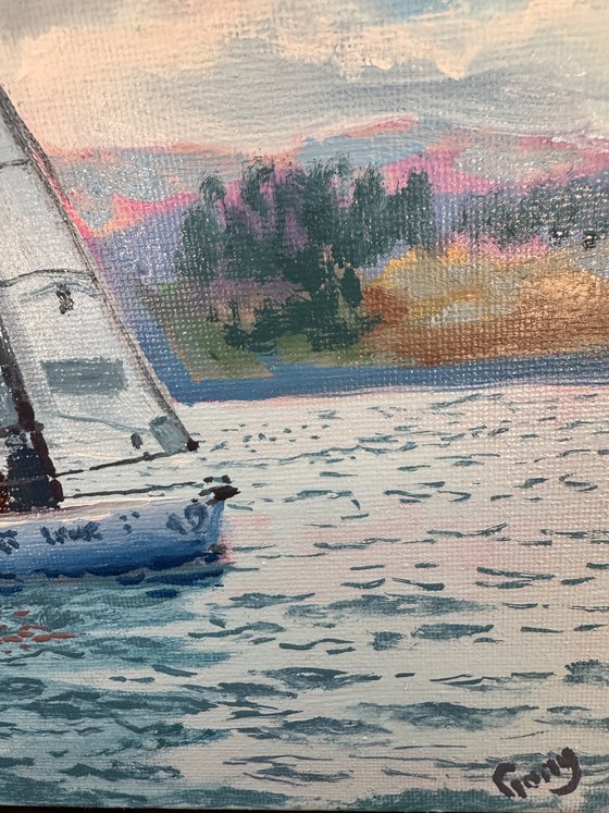Seascape with Sailboats 51