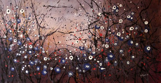 Winter Melodies  - Large original abstract painting