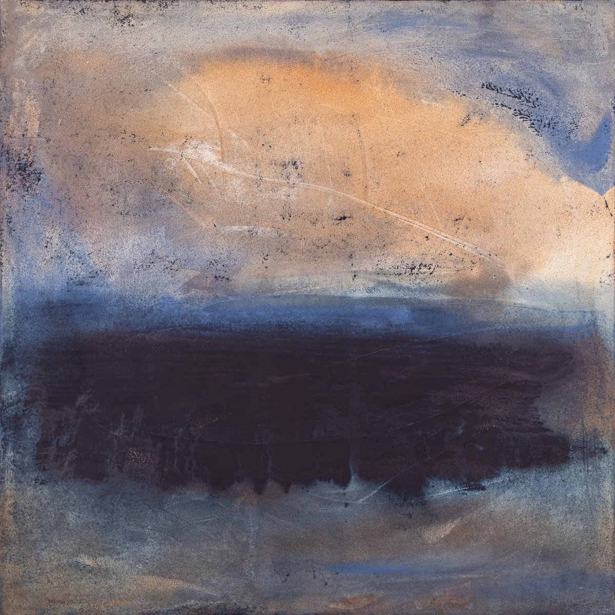 Abstract Acrylic Painting By Rokas Berziunas, 47 X 47", No. 22-13 (120 X 120 Cm ), Original Artwork