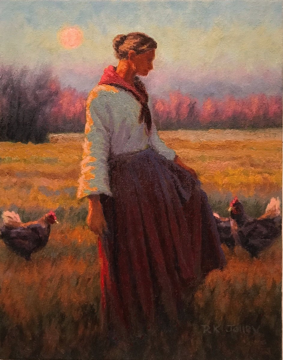 Evening Chores by Richard K. Jolley