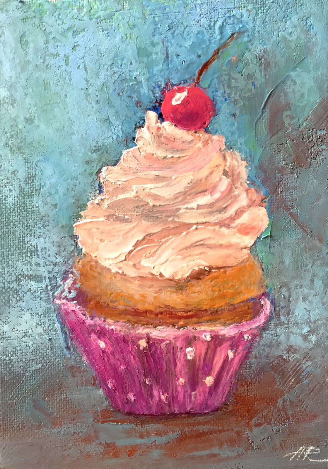 Cupcake Pastel drawing by Lena Ru | Artfinder