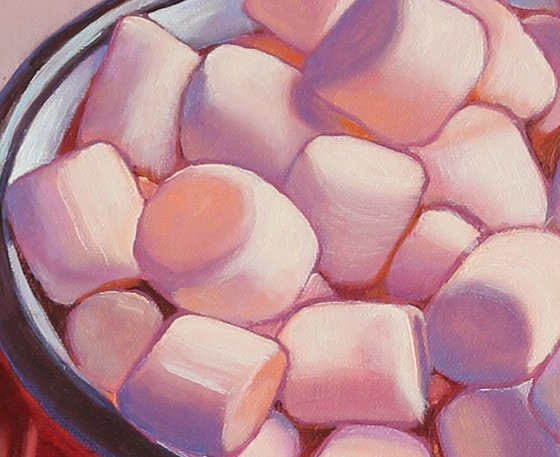 Hot chocolate with marshmallow