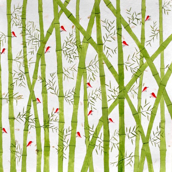 Birds and bamboo