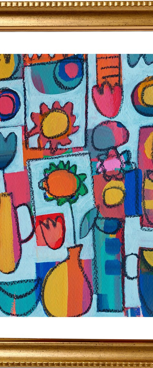 Two Yellow Vases by Jan Rippingham