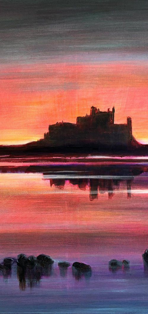 Bamburgh's Tidal Glow by Jennifer Taylor