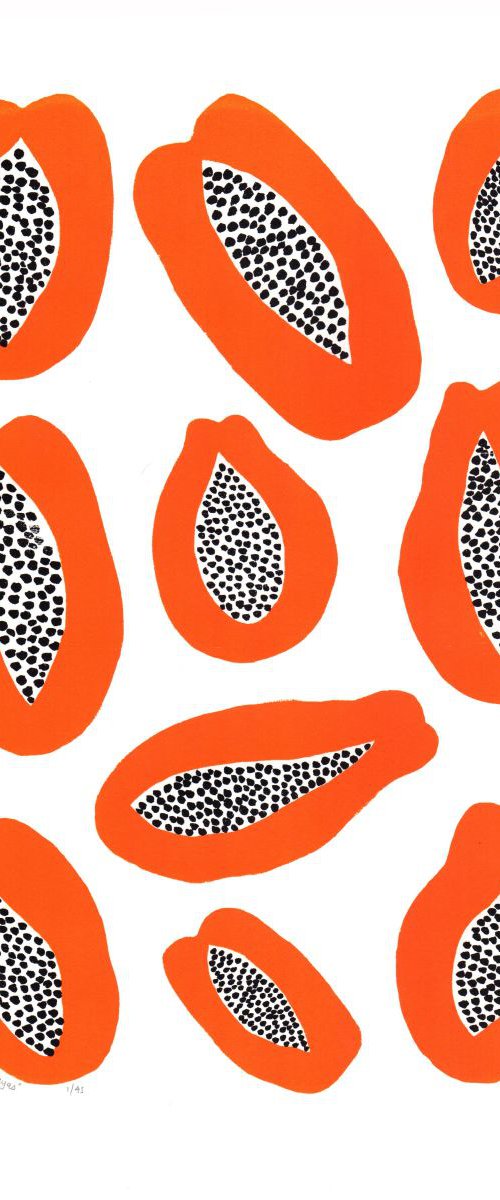 Papayas - Unframed - FREE Worldwide Delivery by Lu West