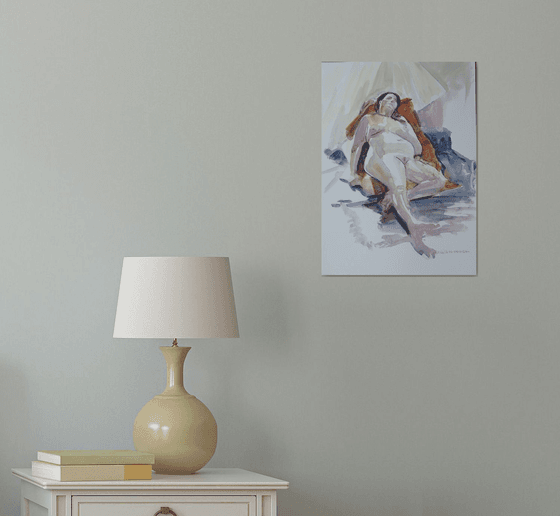 Reclining female nude