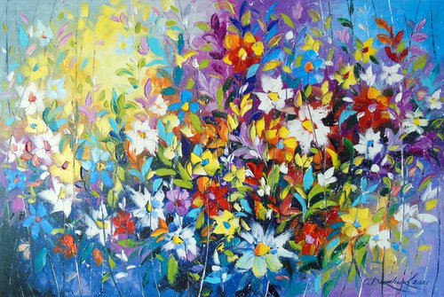 Tango of summer flowers by Olha Darchuk