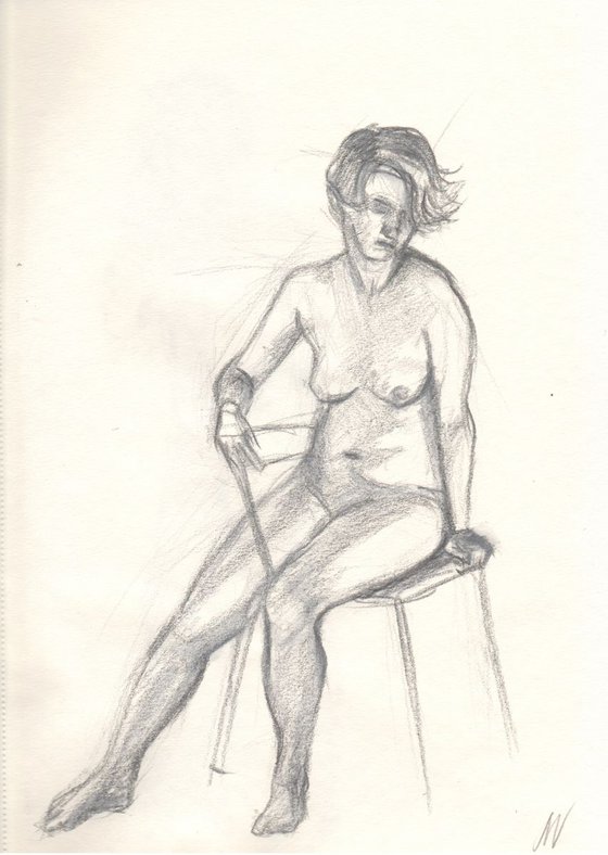 Sketch of Human body. Woman.24