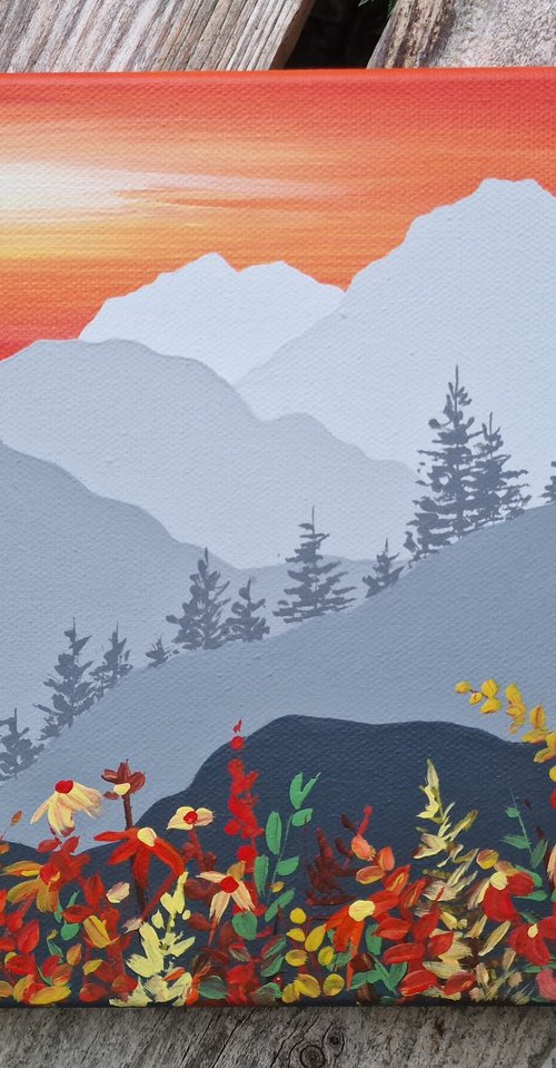 Elterwater Sunset, The Lake District by Sam Martin