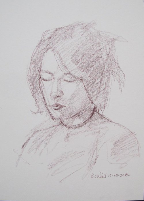 portrait of a young woman by Rory O’Neill