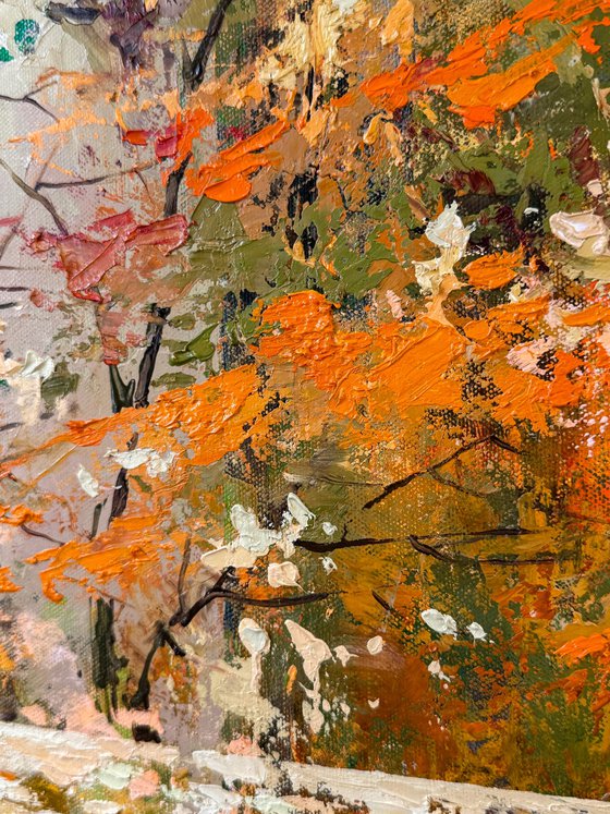 Autumn Reflections of the Red Moon
