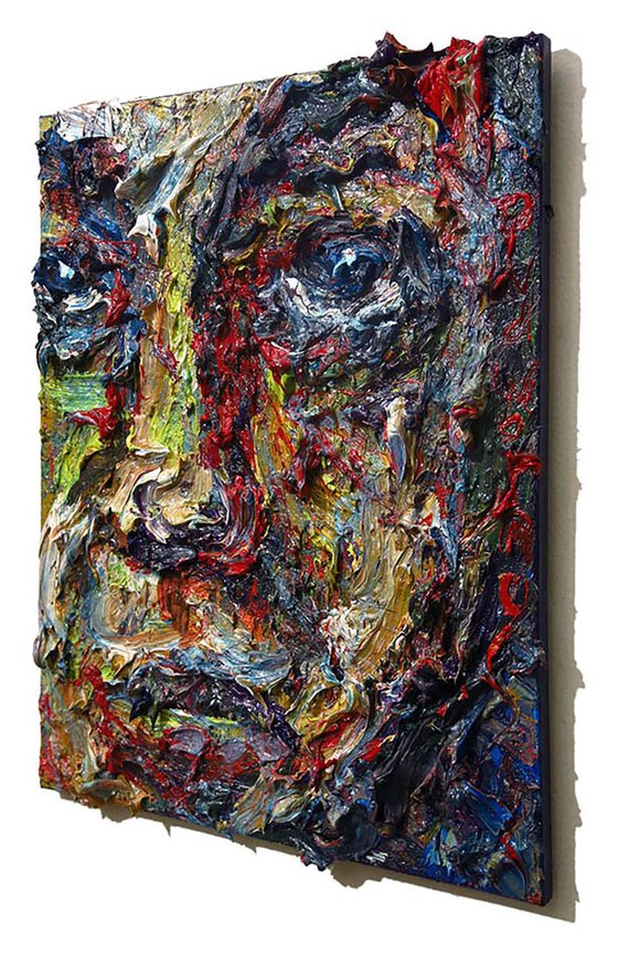 Original Oil Painting Portrait Expressionism