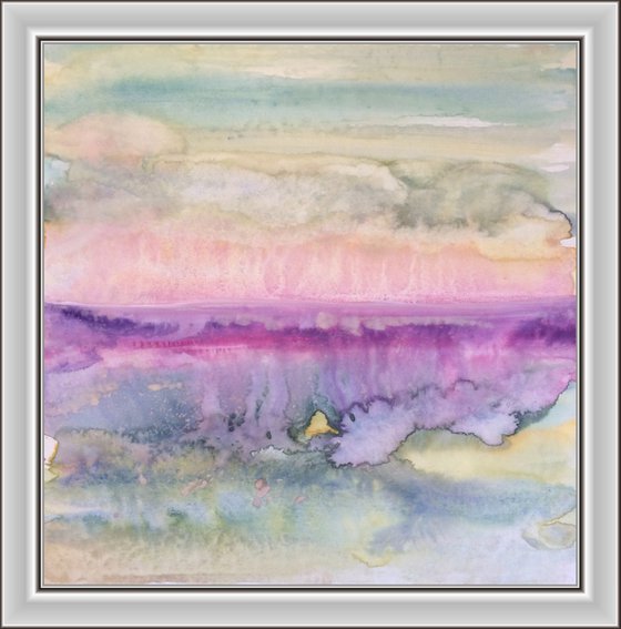 Ahrenshoop Dreaming VI - Landscape Seascape Watercolor