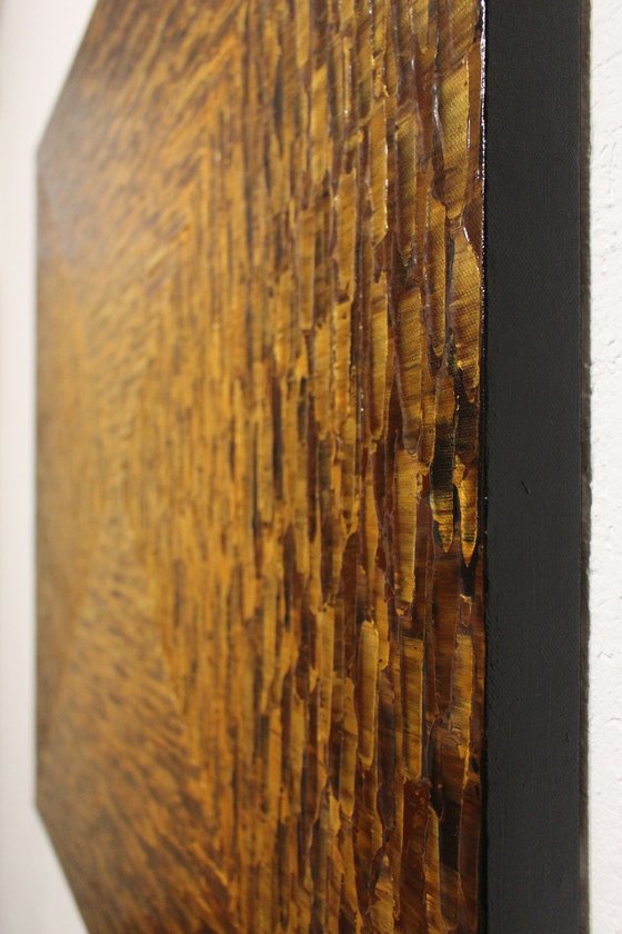 Large gold brown square gradient