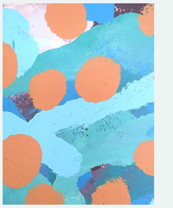 Spotty Pop Painting - JIZZ 01 - Copper