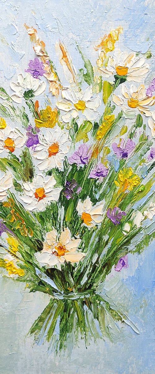 Bouquet of flowers painting by Yulia Berseneva