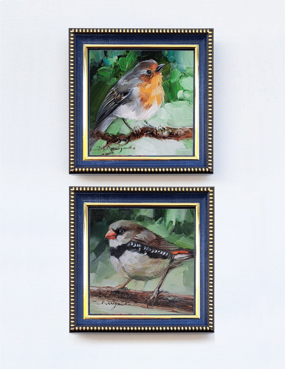 Small Bird By Nataly Derevyanko, 5 X 5, Artwork For Sale On Artfinder