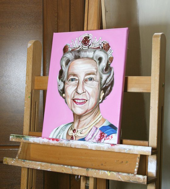 Portrait of Queen Elisabeth II