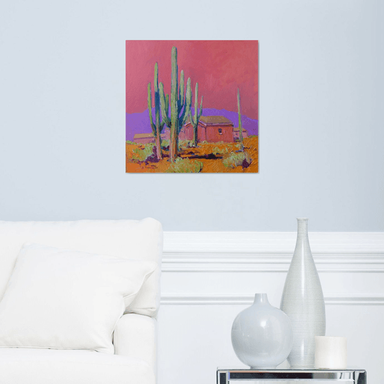 Pink Evening, Saguaro