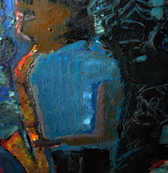 SOIREE MUSICALE JAZZ - 90x90cm