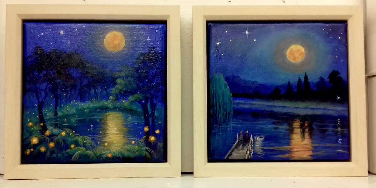 Moonstruck and Night Lights by Lee Campbell