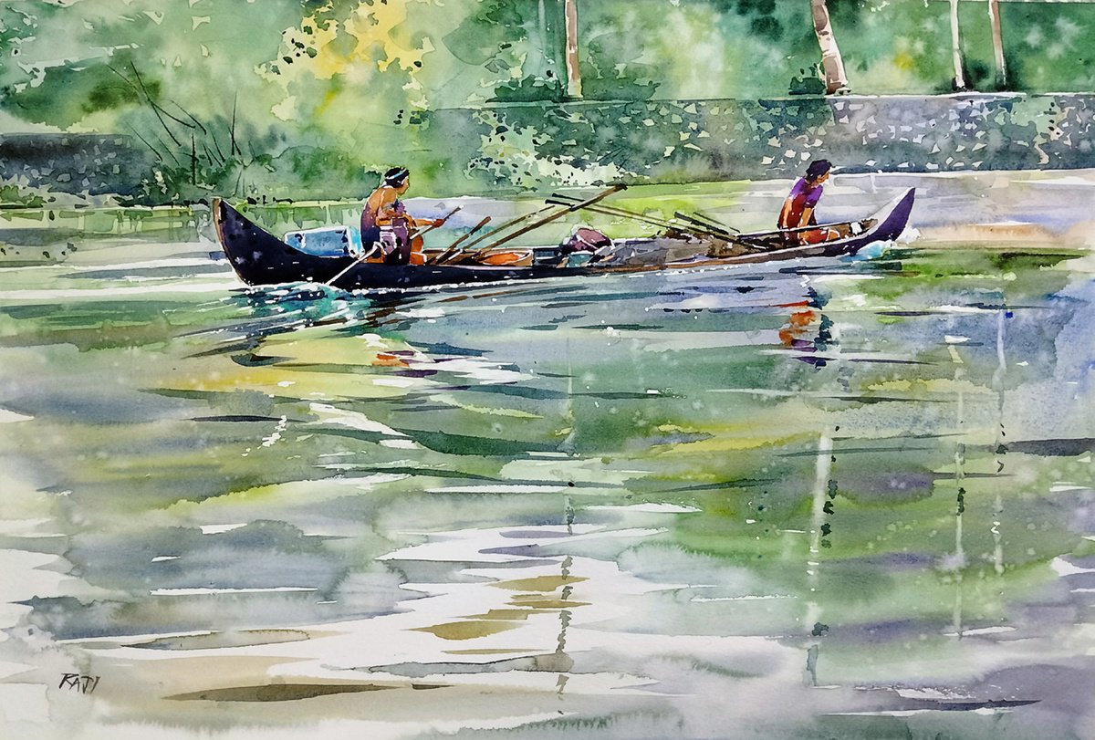 Kerala backwater by Raji Pavithran