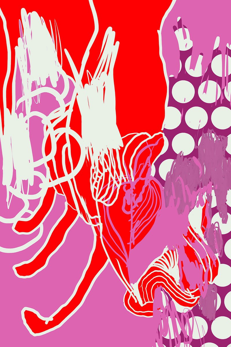 Abstract Portrait Giclee Print By Alasdair Willis, 16 X 23, Marching Band, Original Artwork