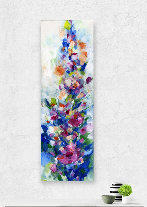 Flowers Upon Flowers - Floral Painting by Kathy Morton Stanion by Kathy Morton Stanion