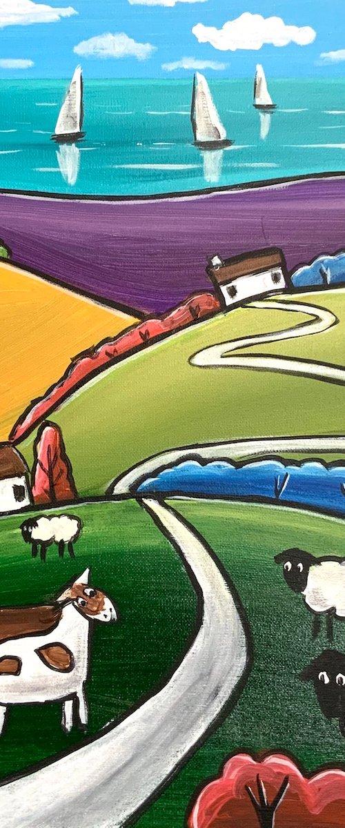 Colourful Happy Hills by Aisha Haider