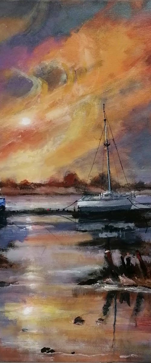 Waiting for the high tide by Alan Harris