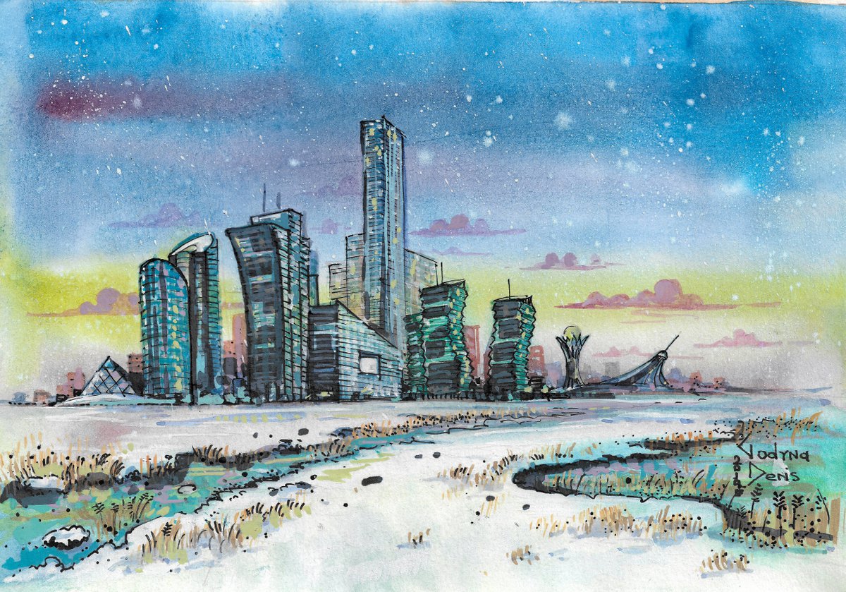 Astana, winter by Denis Godyna
