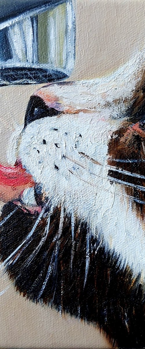 Thirsty Cat by Ira Whittaker